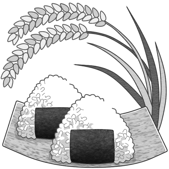 稲とおむすびのイラスト 季節行事の無料イラスト素材集