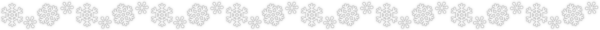 雪の結晶のライン素材（白黒版）